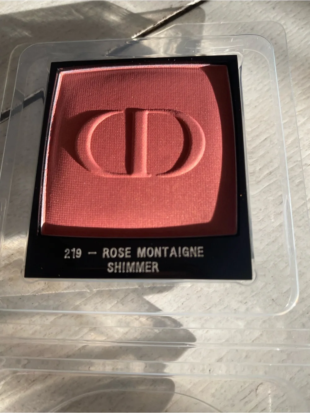 Dior Rose Montaigne 219 Shimmer Pink Blush